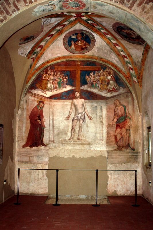 Castelseprio. Decorazione ad affresco del conventino di S. Giovanni.