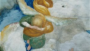 Sacro Monte di Varallo. Particolare degli affreschi o delle sculture di Gaudenzio Ferrari della Cappella della Crocefissione (XXXVIII)